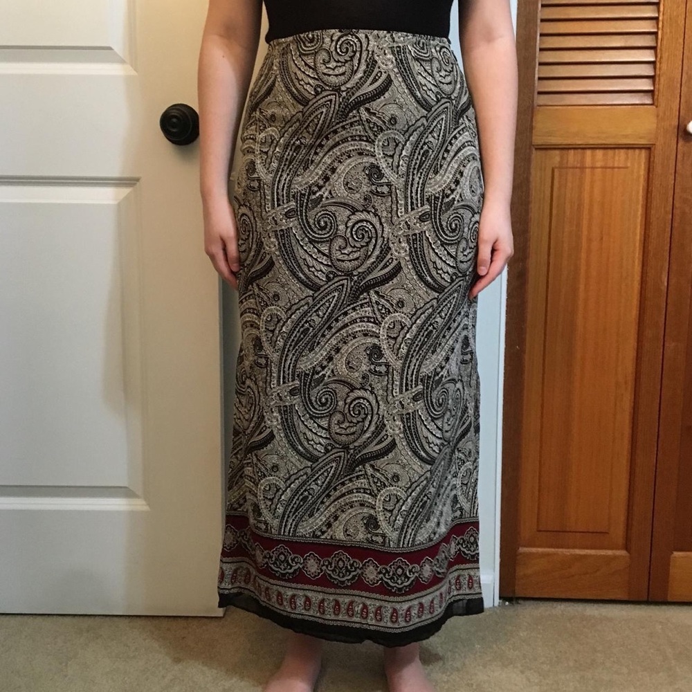 Charter Club paisley maxi skirt